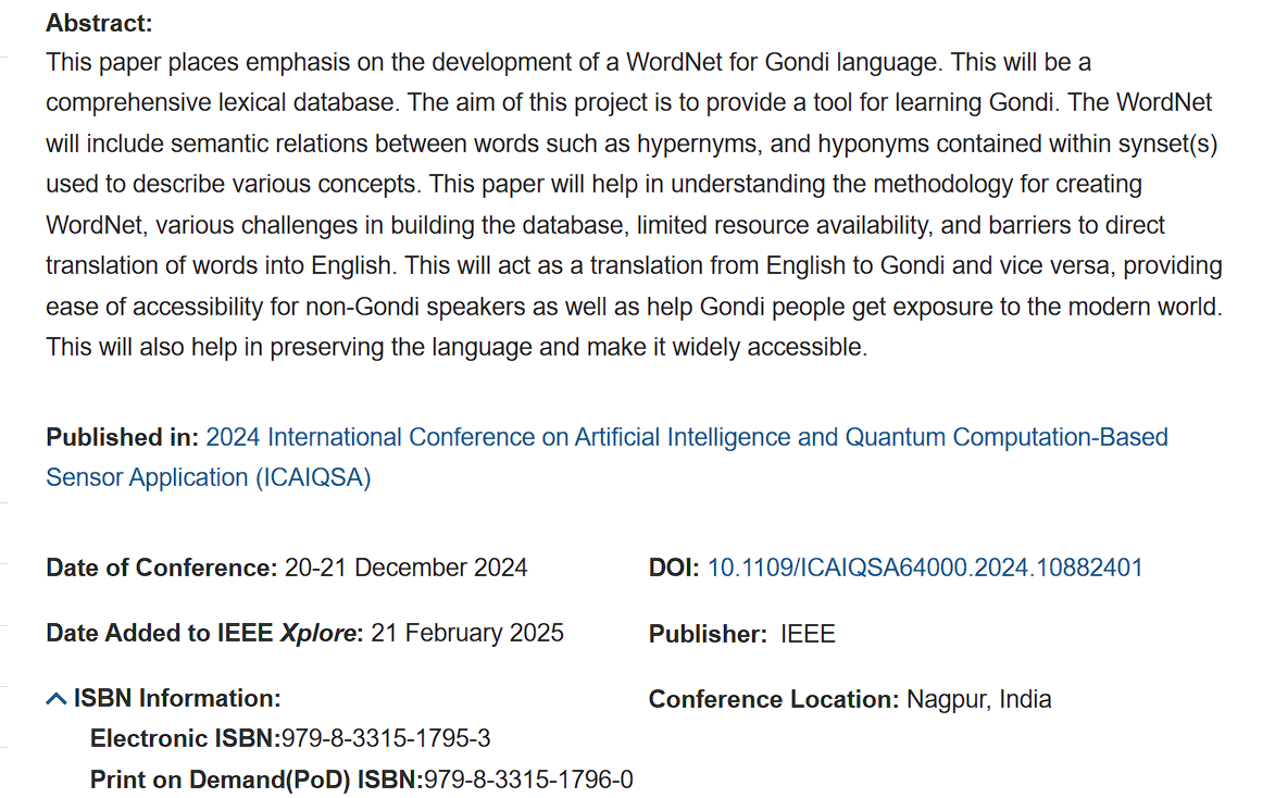 Gondi WordNet